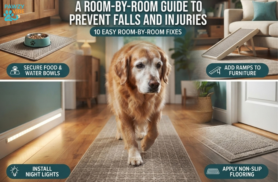 senior dog home safety